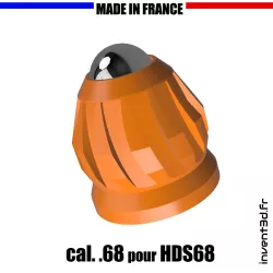 Slugs steel balls 8mm for HDS68 cal.68 - weight 4g - Airsoft Orange
