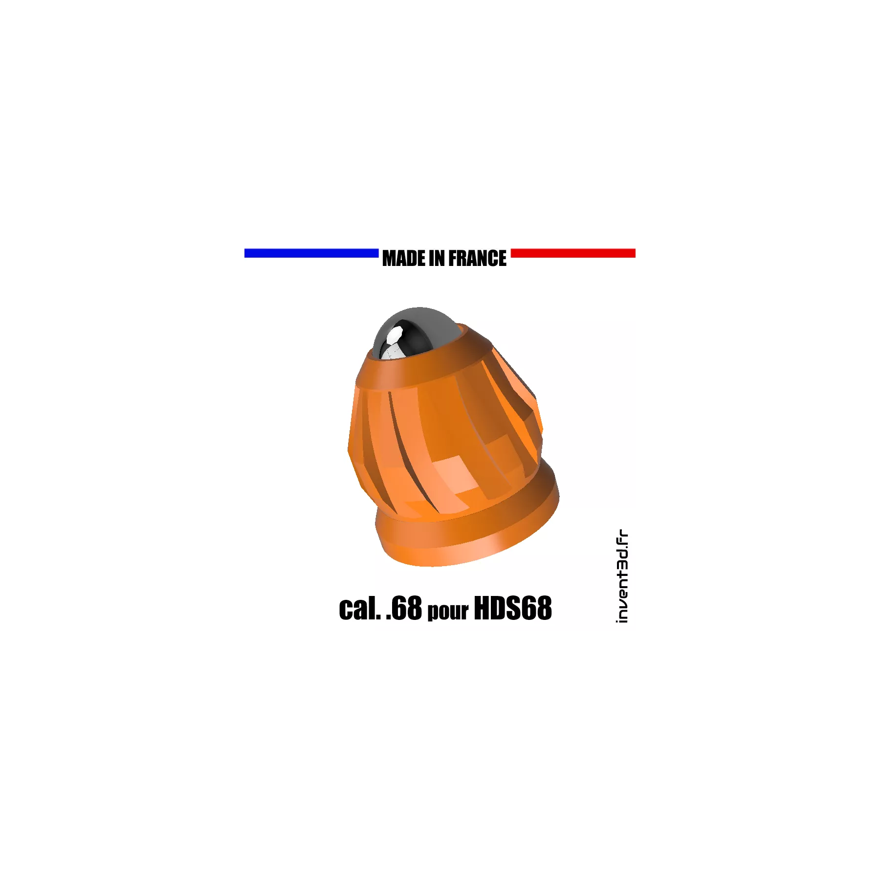 15 slugs pour HDS68 cal.68 - billes 8mm poids 4g - Airsoft Noir