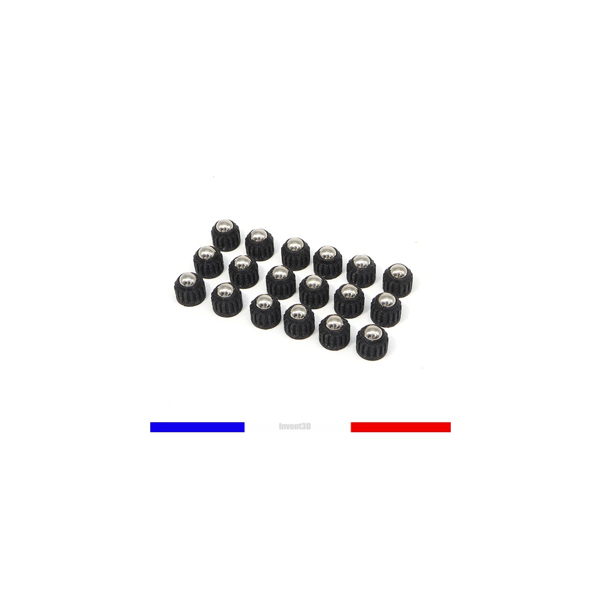 18 billes embout Acier Calibre .50 pour HDR 50 T4E Umarex - Noir