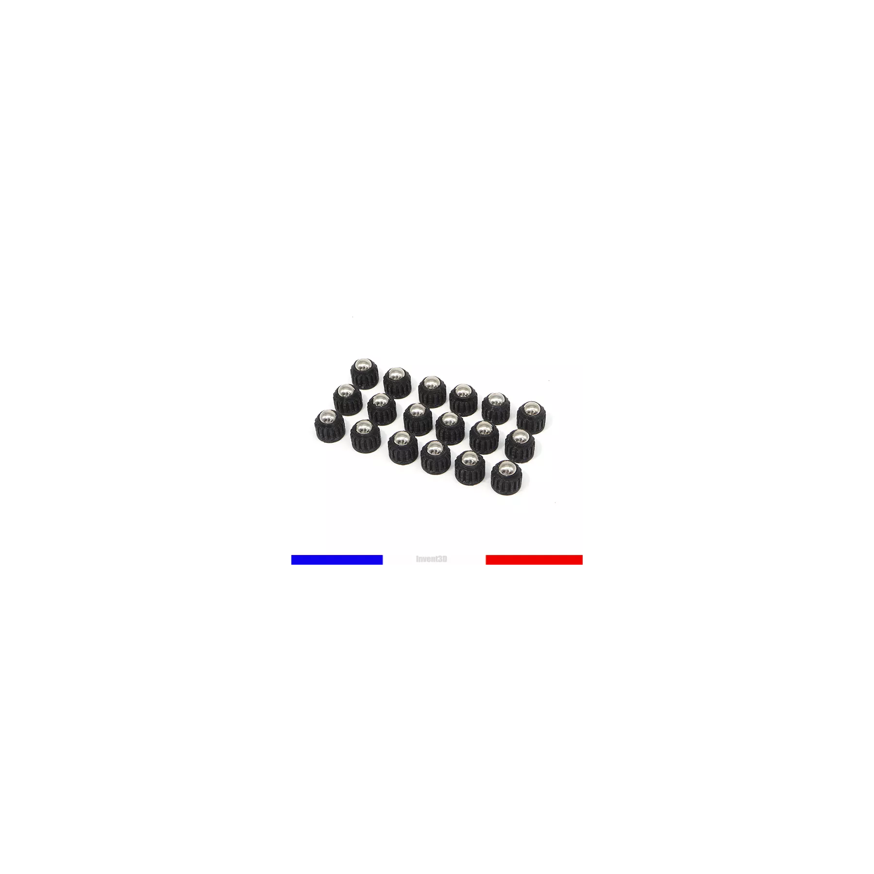 18 billes embout Acier Calibre .50 pour HDR 50 T4E Umarex - Noir