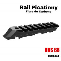 Carbon Fiber Picatinny Rail for Umarex HDS68 T4E - Scopes laser