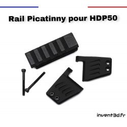 Rail Picatinny HDP50 - Fibre de Carbon pour HDP50 T4E de Umarex