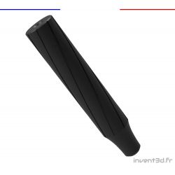 1/2 UNF - Ø35mm Long.19cm Réducteur de bruit - Avec fibre de carbone - Silencieux 1/2 UNF