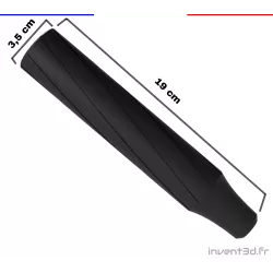 Noise reducer - Silencer with carbon fiber - 1/2 UNF