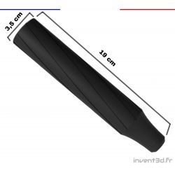Noise reducer - Silencer with carbon fiber - 1/2 UNF