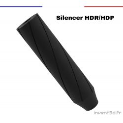 Noise reducer - Silencer with carbon fiber - 1/2 UNF