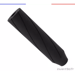 Pour HDR50 et HDS50 avec filetage M15x1 - Ø33mm Long.14cm Réducteur de bruit - Avec fibre de carbone - Silencieux 1/2 UNF
