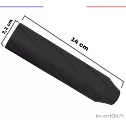Noise reducer - Silencer with carbon fiber - 1/2 UNF
