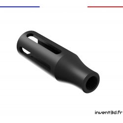 Cache Flamme 90mm UNF 1/2 - Noir Carbone