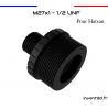 Adaptateur Hatsan M27x1 vers 1/2 UNF avec fibre de carbone