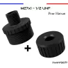 For Hatsan M27x1 - 1/2 UNF thread extension with carbon fiber