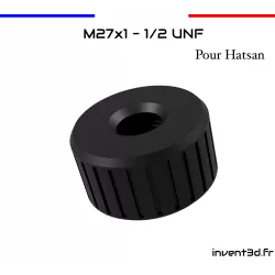 For Hatsan M27x1 - 1/2 UNF thread extension with carbon fiber