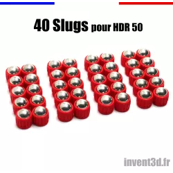 40 Slugs for HDR50 T4E from UMAREX cal.50 ball 10mm weight 4,8g CO2 - Patriot Red
