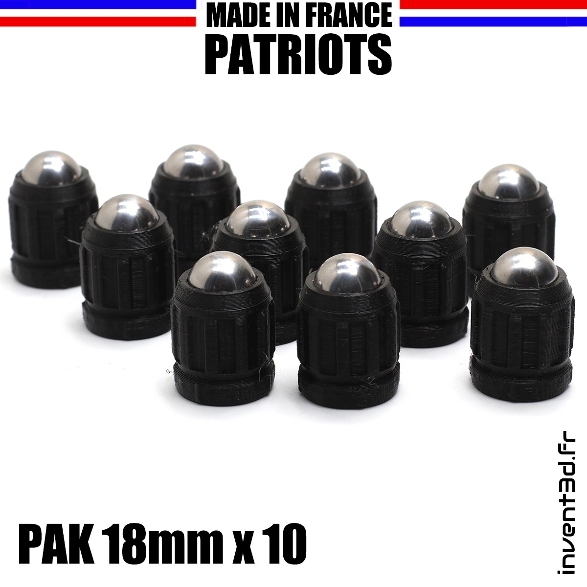 10 slugs 18mm Patriot for PAK - Ball 12mm - Black 10 slugs 18mm Patriot for PAK - Ball 12mm - Black