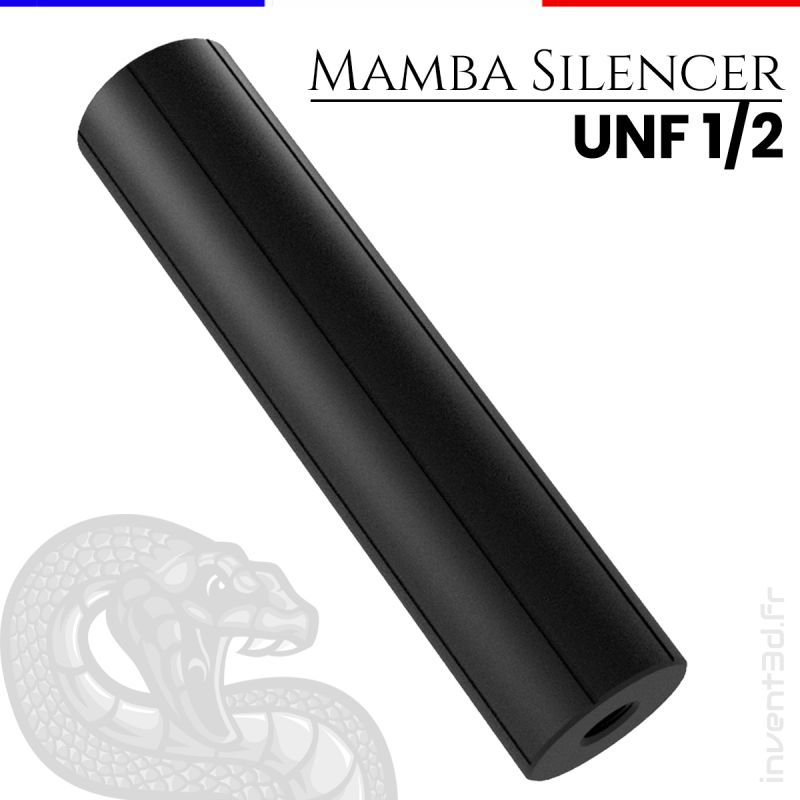 Silencer Mamba 1/2 20 UNF Ø40mm Modérateur de son - Airsoft CO2 Silencieux