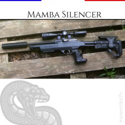 Silencer Mamba 1/2 UNF Ø40mm Modérateur de son - Airsoft CO2 Silencieux