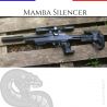 Silencer Mamba 1/2 UNF Ø40mm Modérateur de son - Airsoft CO2 Silencieux