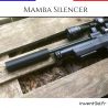 Silencer Mamba 1/2 UNF Ø40mm Modérateur de son - Airsoft CO2 Silencieux