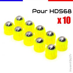 10 slugs pour T4E HDS68 cal.68 Umarex bille 12mm poids 8g - Airsoft Jaune Fluo