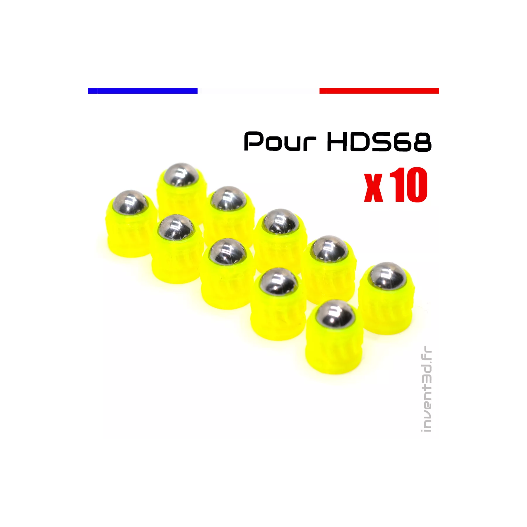 10 slugs pour T4E HDS68 cal.68 Umarex bille 12mm poids 8g - Airsoft yellow