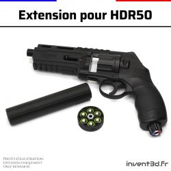 Barrel extension for HDP and HDR M15x1 Barrel homedefence24 - Ø30mm Long.150mm