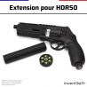 Barrel extension for HDP and HDR M15x1 Barrel homedefence24 - Ø30mm Long.150mm