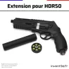 Barrel extension for HDP and HDR M15x1 Barrel homedefence24 - Ø30mm Long.150mm