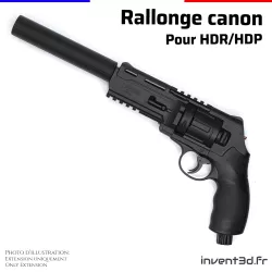 Barrel extension for HDP and HDR M15x1 Barrel homedefence24 - Ø30mm Long.150mm