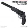 Barrel extension for HDP and HDR M15x1 Barrel homedefence24 - Ø30mm Long.150mm
