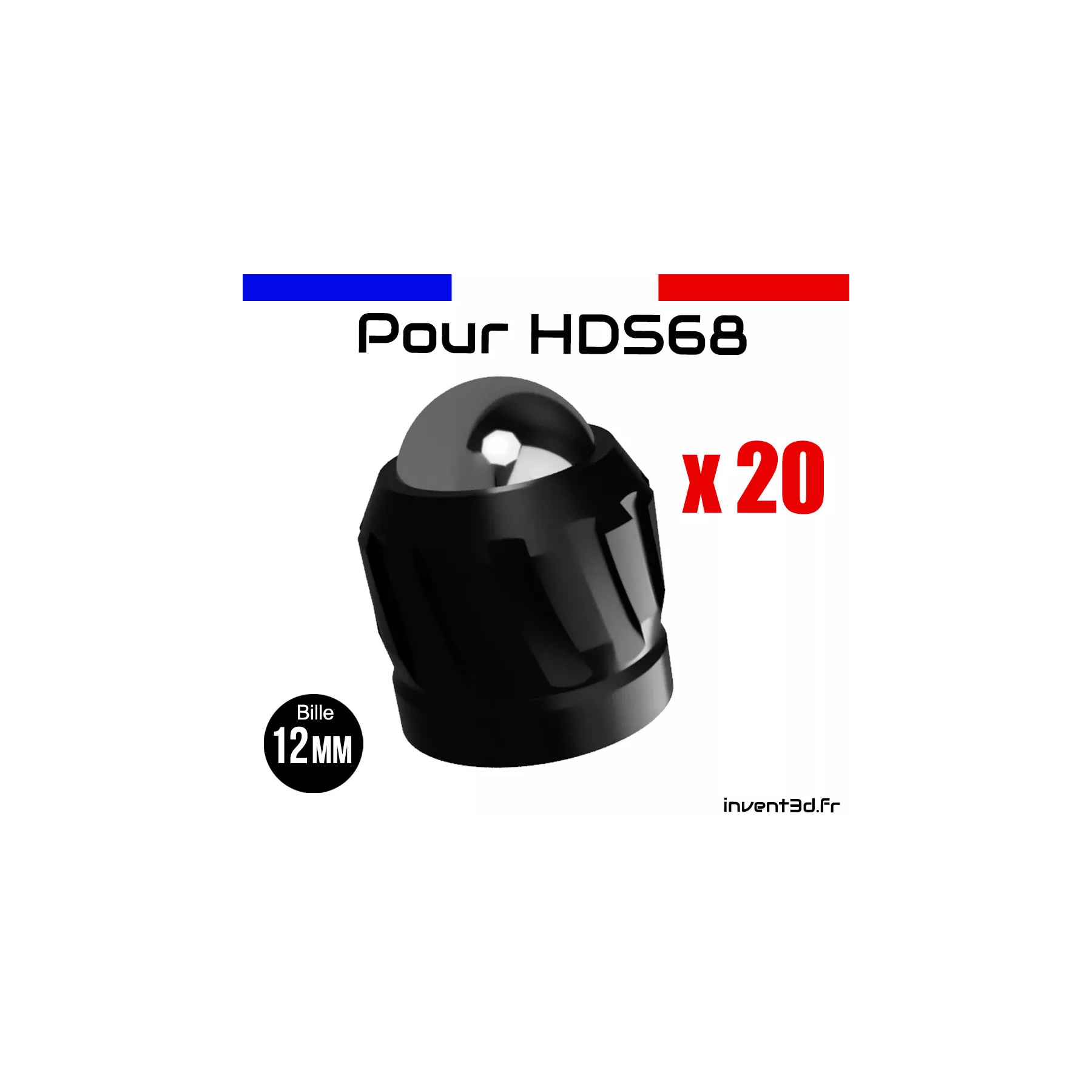 10 slugs pour HDS68 cal.68 de Umarex bille 12mm poids 8g - Airsoft Noir