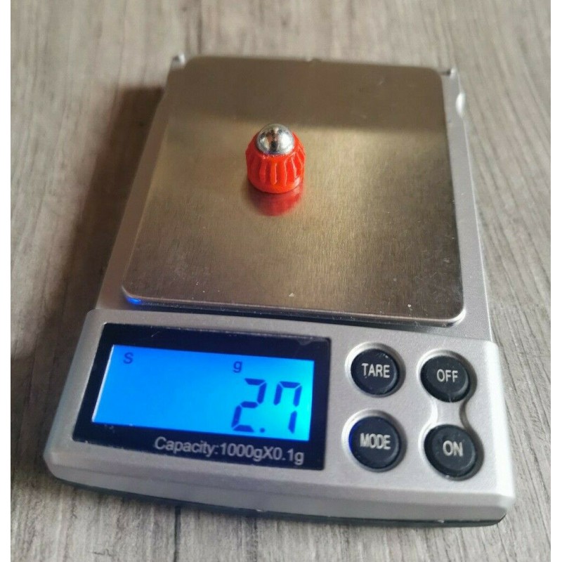 50 Slugs pour HDR50 T4E Co2 cal.50 bille 8mm poids 2,7g Orange 