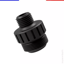 1/2 UNF thread extension with carbon fiber - For muffler