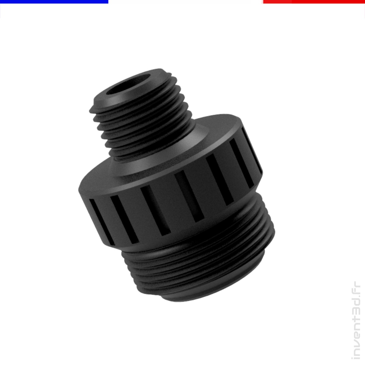 1/2 UNF thread extension with carbon fiber - For muffler