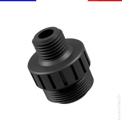 1/2 UNF thread extension with carbon fiber - For muffler