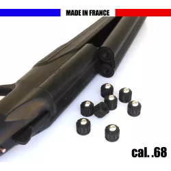 10 billes embout Acier Calibre .68 pour HDS68 T4E Umarex - Noir