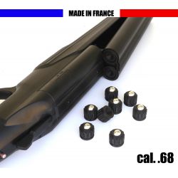 10 billes embout Acier Calibre .68 pour HDS68 T4E Umarex - Noir