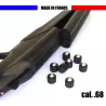 10 billes embout Acier Calibre .68 pour HDS68 T4E Umarex - Noir