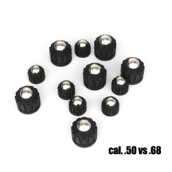 10 billes embout Acier Calibre .68 pour HDS68 T4E Umarex - Noir