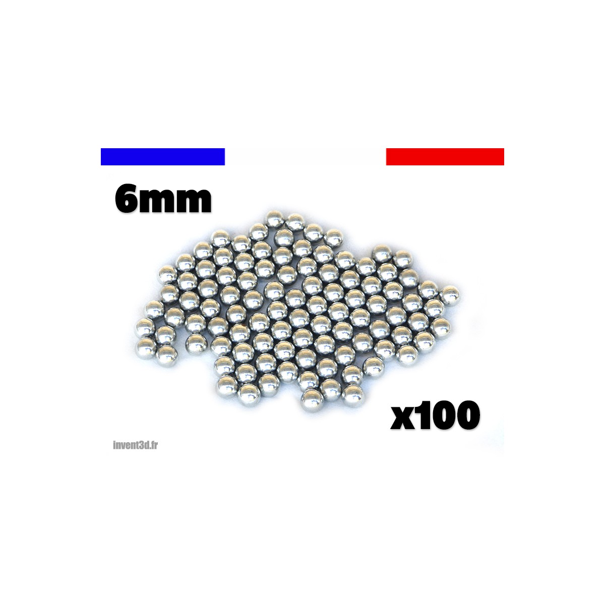 100 billes 6mm Acier - Impact - Expédition France - Idéal Lance