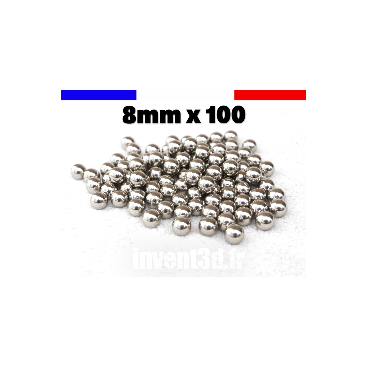 100 billes 8mm Acier - Impact - Expédition France - Idéal Lance pierre bricolage et autres