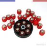 18 billes embout Acier 10mm Cal.50 pour HDR50 T4E Umarex - Rouge