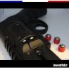 18 billes embout Acier 10mm Cal.50 pour HDR50 T4E Umarex - Rouge