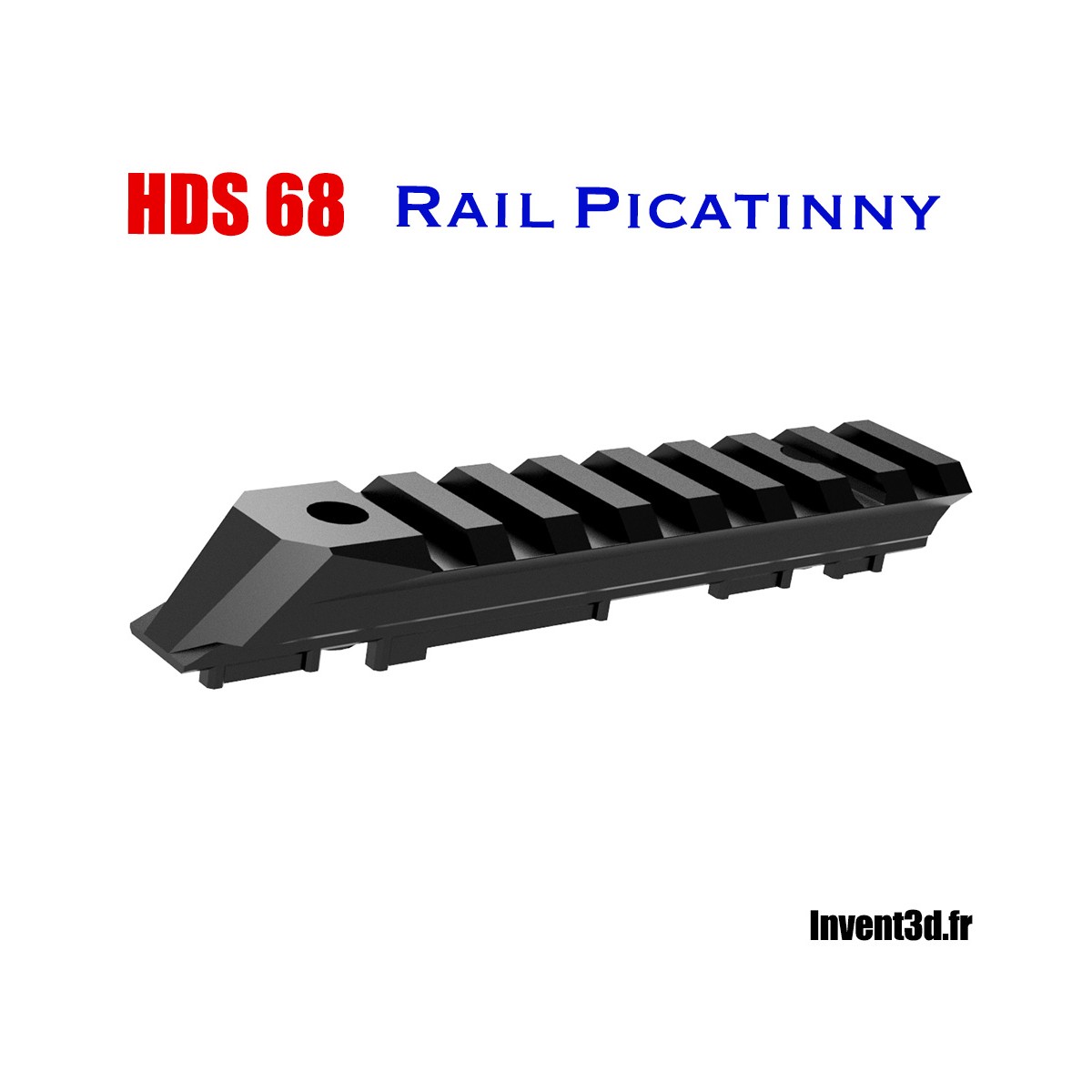  Rail Picatinny adaptable sur le HDS 68 T4E - Made in France