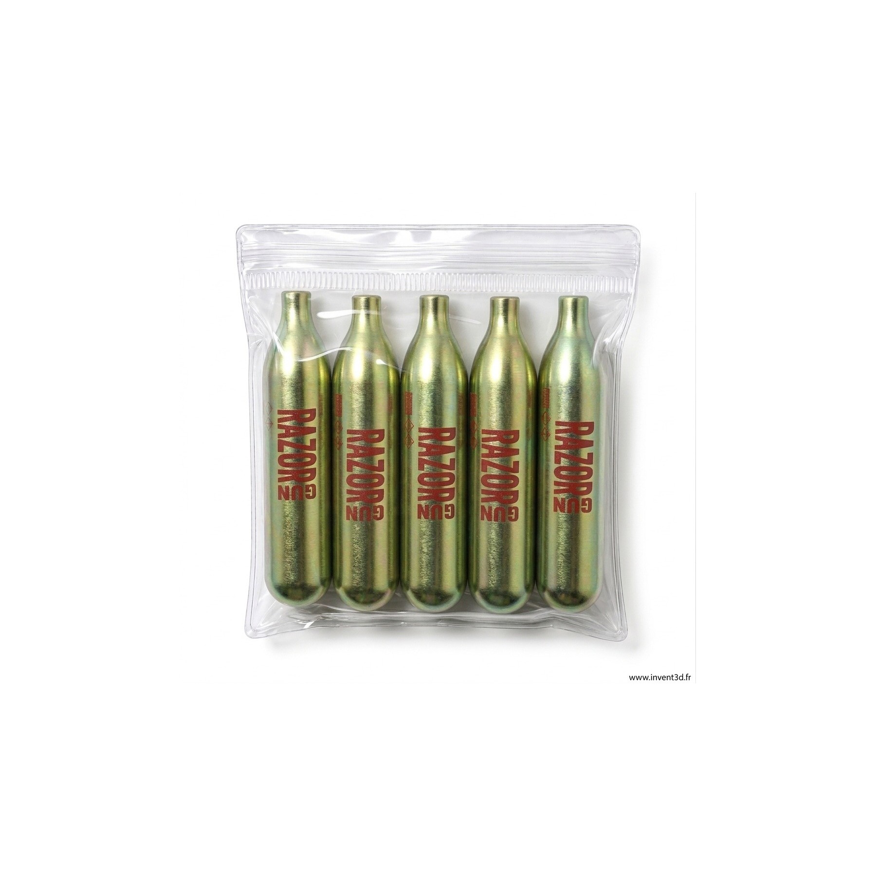 Capsules CO2 RazorGun 12g x5 | Invent3D