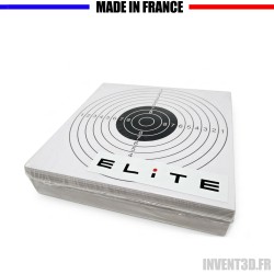 Lot 100 cibles Elite Airgun 14x14cm | Invent3D