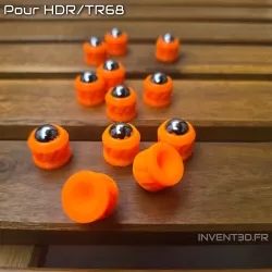 Slugs fluo orange HDR68 calibre 68 bille 12mm 9g