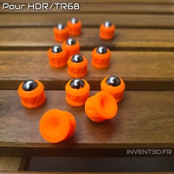 12 slugs for HDR68 cal.68 STEEL ball 12mm weight 9g - Red