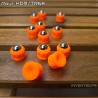 12 slugs pour HDR68 cal.68 bille ACIER 12mm poids 9g - Rouge