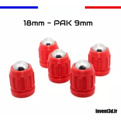 5 slugs 18mm Patriot for PAK - Ball 12mm - Red