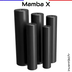 Modérateur de son Mamba X pour carabine PCP — calibres 4,5 à 9 mm